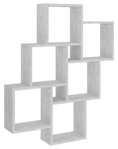Wall Cube Shelf Concrete Grey 78x15x93 cm Engineered Wood