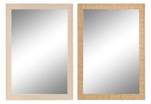 Wall mirror Home ESPRIT Brown Natural Scandi 93,5 X 2,5 X 134 cm (2 Units)