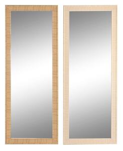 Wall mirror Home ESPRIT Brown Natural Scandi 74 X 2 X 194 cm (2 Units)