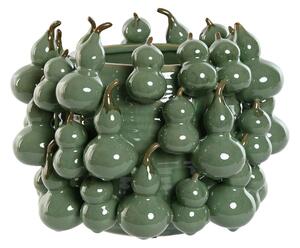 Vase Home ESPRIT Green Stoneware Tropical 30 x 30 x 23 cm