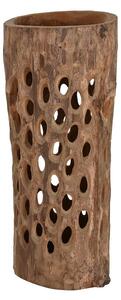 Vase Home ESPRIT Natural Teak 30 x 30 x 75 cm 30 x 31 x 76,5 cm