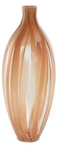 Vase Home ESPRIT Peach Crystal Modern 17,5 x 17,5 x 44 cm