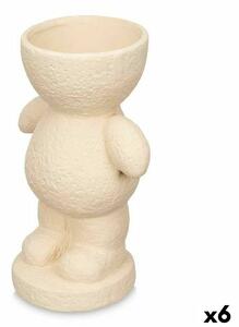 Decorative Figure Beige 16 x 25 x 12 cm Vase (6 Units)