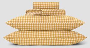 Honey Gingham Linen Blend Sheet Set | Single | Piglet in Bed
