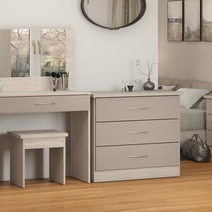 Nevada 3 Drawer Chest Oyster