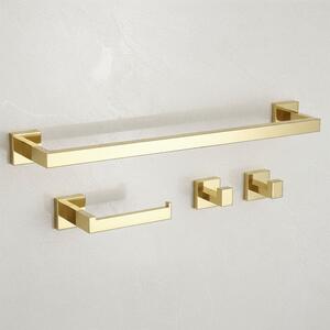 Bathroom Accessories Set Rio Gold 4 Pieces