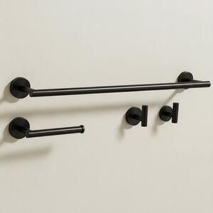 Bathroom Accessories Set Ari Black 4 Pieces
