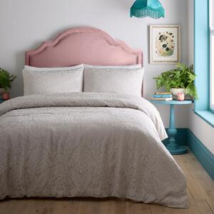 Appletree Toria Jacquard Duvet Cover Bedding Set Stone