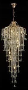 Diyas IL32775 Inina 7 Light Tall Ceiling Light In French Gold