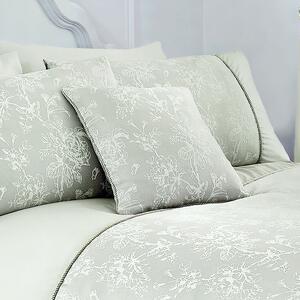 Dreams and Drapes Jasmine Flannel Fleece 43cmx43cm Filled Cushion Green