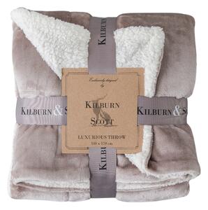 Sterling 140cm x 170cm Sherpa Throw Neutral