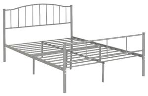 Navarre Metal Double Bed In Silver