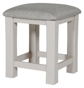 Dawson Wooden Dressing Stool In Taupe