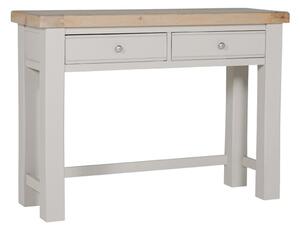 Dawson Wooden Dressing Table With 2 Drawers In Taupe