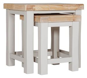 Dawson Wooden Nest Of 2 Tables In Taupe