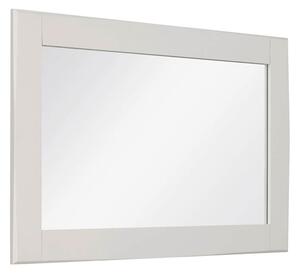 Dawson Wooden Wall Mirror In Taupe Wooden Frame