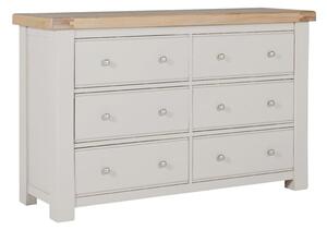 Dawson Wooden Chest Of 6 Drawers In Taupe