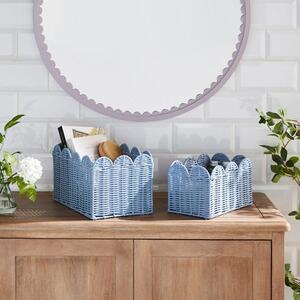 Heart and Soul Scallop Set of 2 Baskets