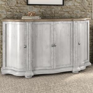Trenton Wooden Sideboard With 4 Doors - Grey