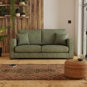 Return - Carson Deep Sit Chunky Chenille 3 Seater Sofa, Vine