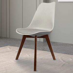 Fusion Living Soho Plastic Dining Chair with Squared Legs