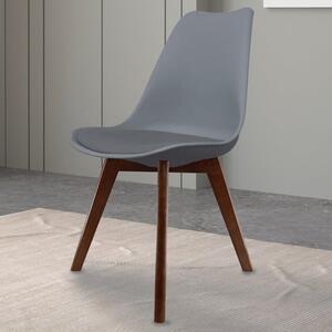 Fusion Living Soho Plastic Dining Chair with Squared Legs