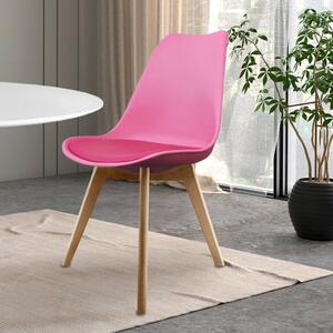 Fusion Living Soho Plastic Dining Chair with Squared Legs