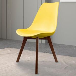 Fusion Living Soho Plastic Dining Chair with Squared Legs