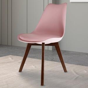 Fusion Living Soho Plastic Dining Chair with Squared Legs