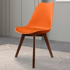 Fusion Living Soho Plastic Dining Chair with Squared Legs