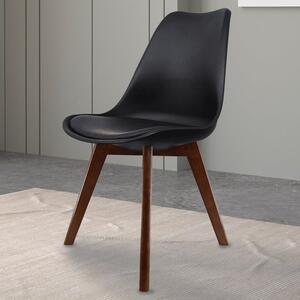 Fusion Living Soho Plastic Dining Chair with Squared Legs