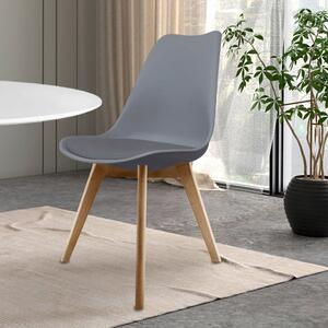 Fusion Living Soho Plastic Dining Chair with Squared Legs