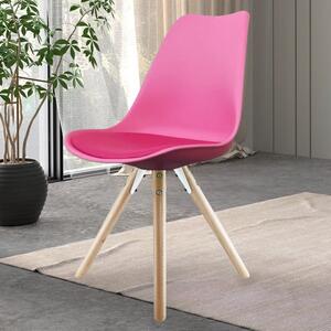 Fusion Living Soho Plastic Dining Chair with Pyramid Legs