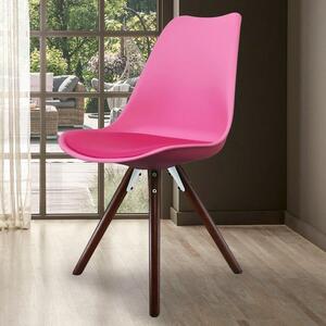 Fusion Living Soho Plastic Dining Chair with Pyramid Legs