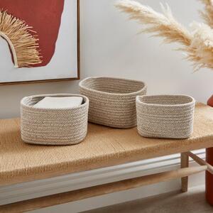 Jupiter Set of 3 Woven Fabric Baskets