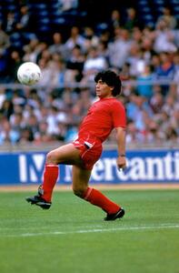 Photography Argentinian Footballer Diego Maradona in 1982