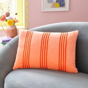 Sophie Robinson Ric Rac Stripe Cotton Rectangle Cushion