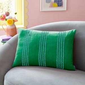 Sophie Robinson Ric Rac Stripe Cotton Rectangle Cushion