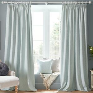 Laura Ashley Whinfell Ready Made Pencil Pleat Curtains Duckegg