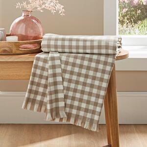 Portloe Gingham Throw Blanket