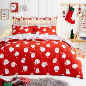 Happy Santa Duvet Cover & Pillowcase Set