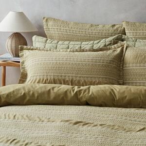 Alara Jaquard Soft Olive Oxford Pillowcase