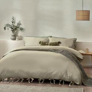 Riviera Yard Mallow Bow Tie Cotton Duvet Cover & Pillowcase Set