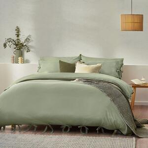 Riviera Yard Mallow Bow Tie Cotton Duvet Cover & Pillowcase Set