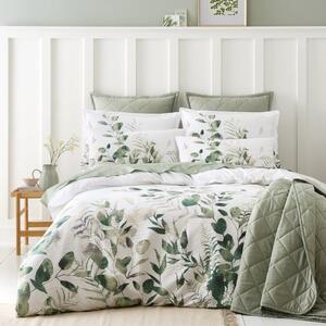 Foliage Seersucker Duvet Cover and Pillowcase Set