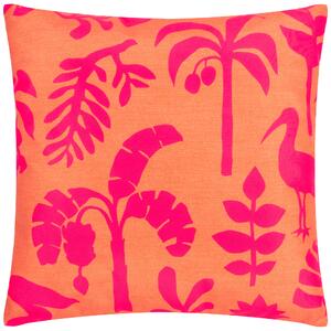 Marula Tropical Outdoor 43cm x 43cm Filled Cushion Coral Pink