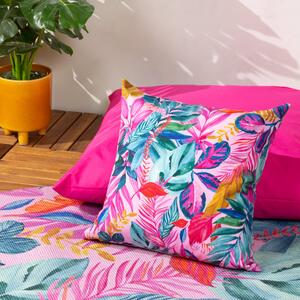 Psychedelic Jungle Tropical Outdoor 43cm x 43cm Filled Cushion Multi