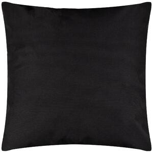 Plain Outdoor 55cm x 55cm Filled Cushion Black