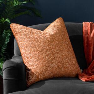 Cirro Jacquard 45cm x 45cm Filled Cushion Orange