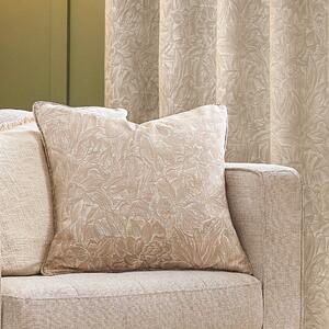 Grantley Jacquard Piped 50cm x 50cm Filled Cushion Natural